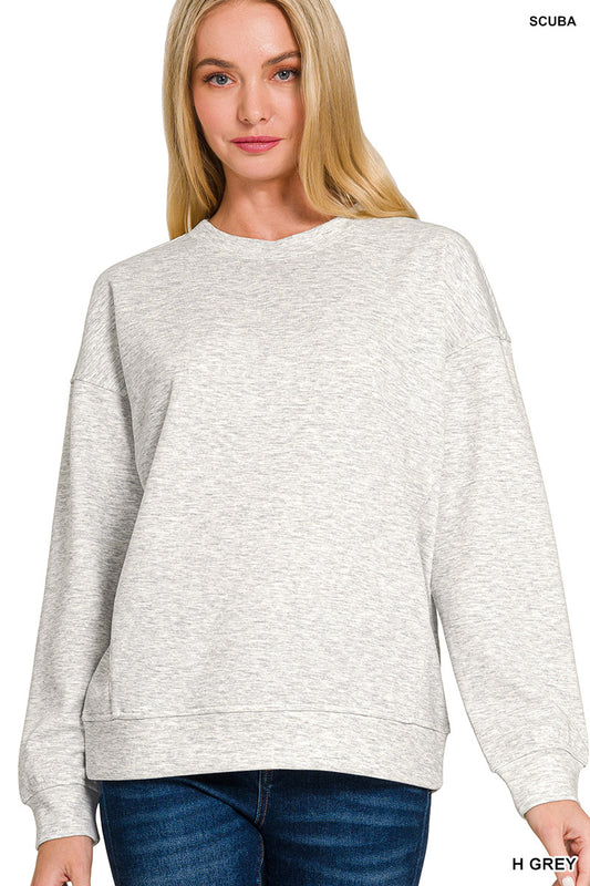 Heather gray sweatshirt