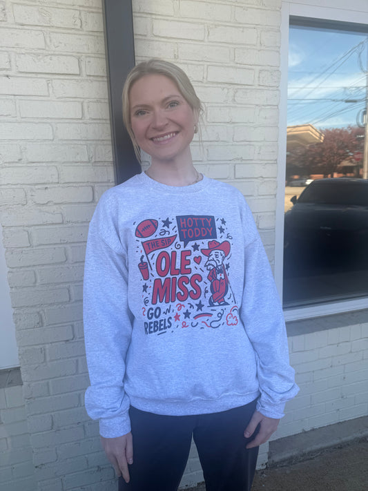 Ole Miss gray sweatshirt