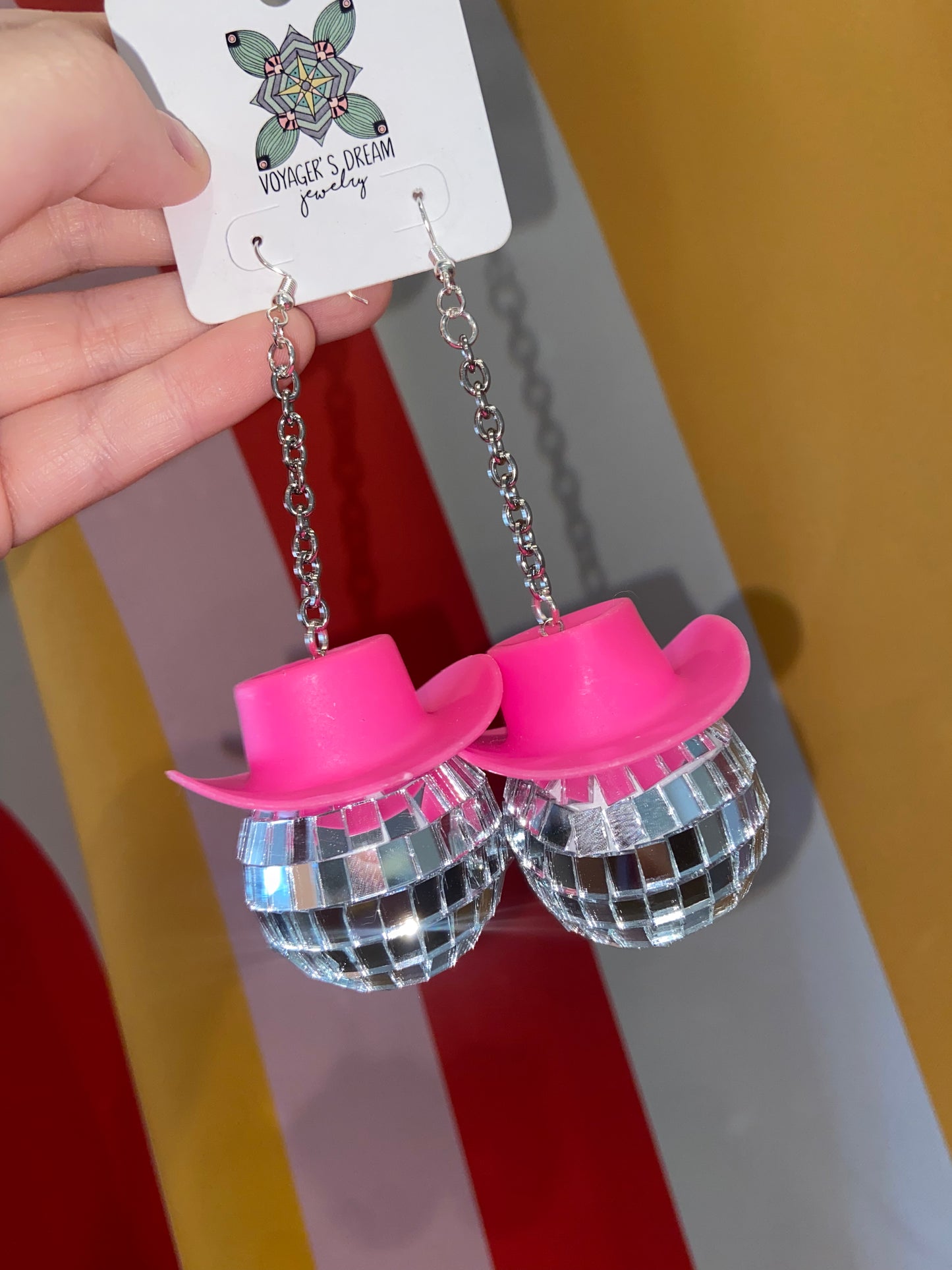 Disco cowgirl earrings