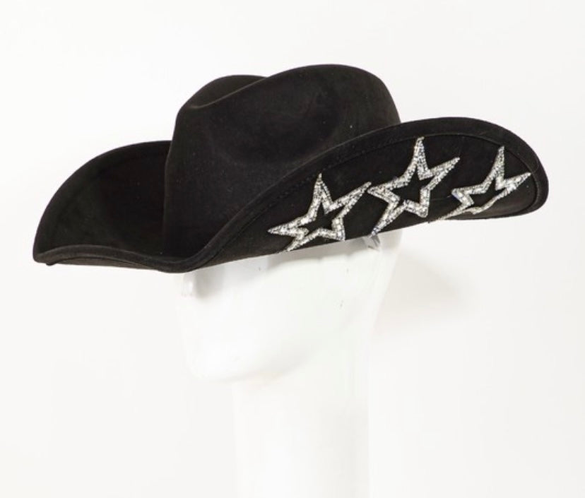 Black star cowboy hat