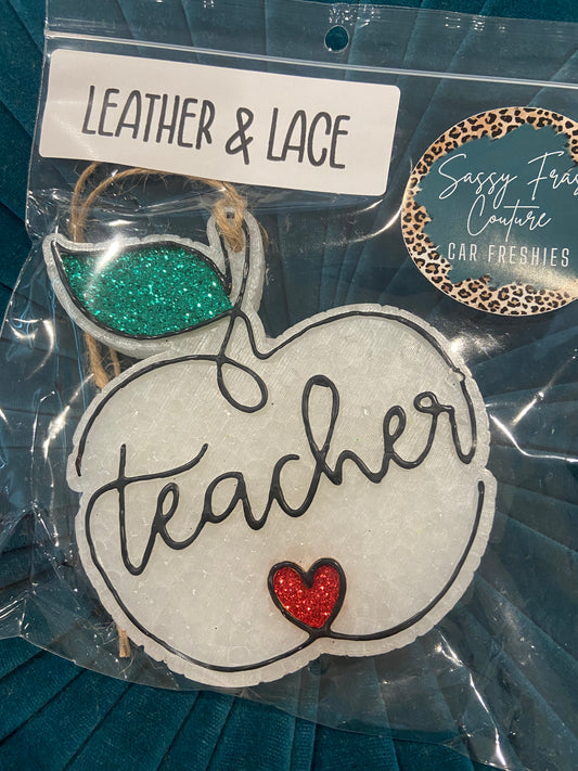 Teacher freshie - leather and lace