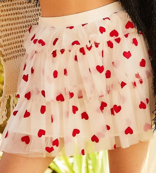 Tulle heart skirt