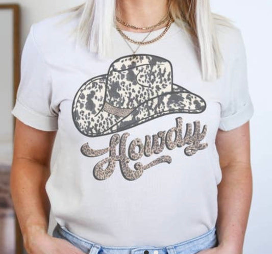 Leopard howdy tee