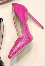 Hot pink pumps